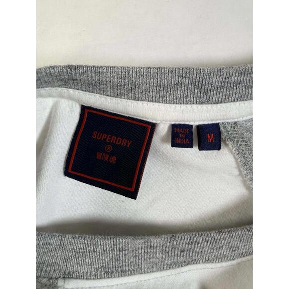 Superdry Men's Gray Long Sleeve Top Size Medium - Picture 2 of 5